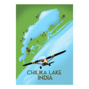 Foto Cartaz de viagem do Lago Chilika Índia