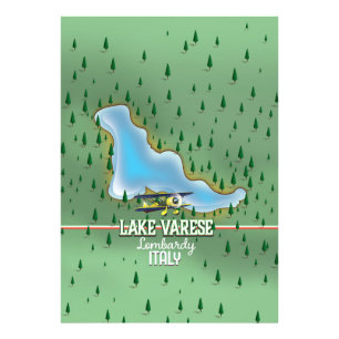 Foto Cartaz de viagem do Lago Varese, Lombardia, Itália