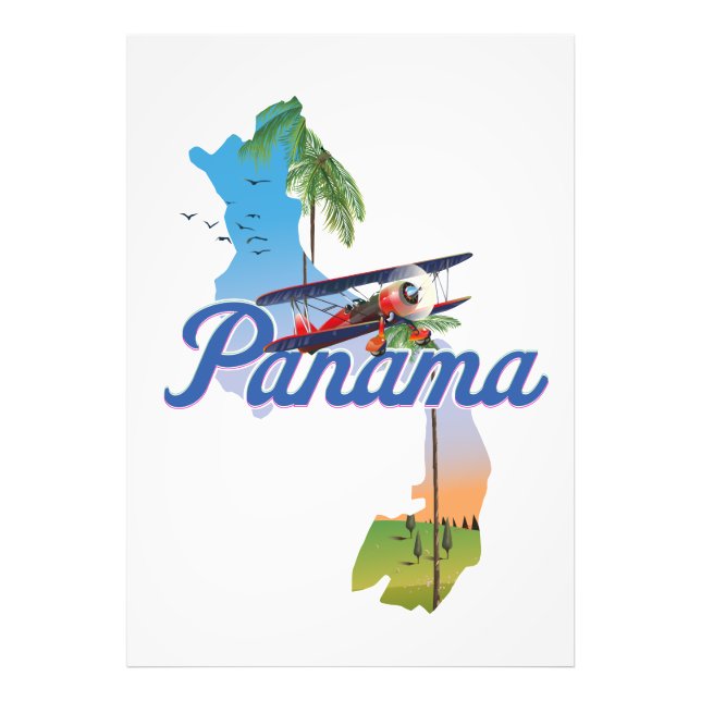 Foto cartaz de viagem do Panamá (Frente)