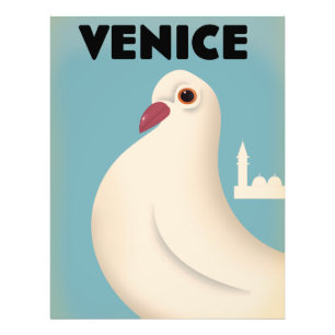 Foto cartaz de viagem estilo vintage Veneza