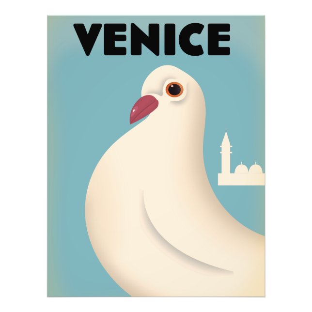 Foto cartaz de viagem estilo vintage Veneza (Frente)