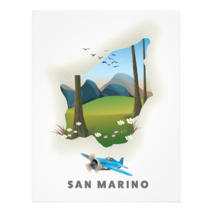 Foto Cartaz de viagem ilustrado de San Marino.