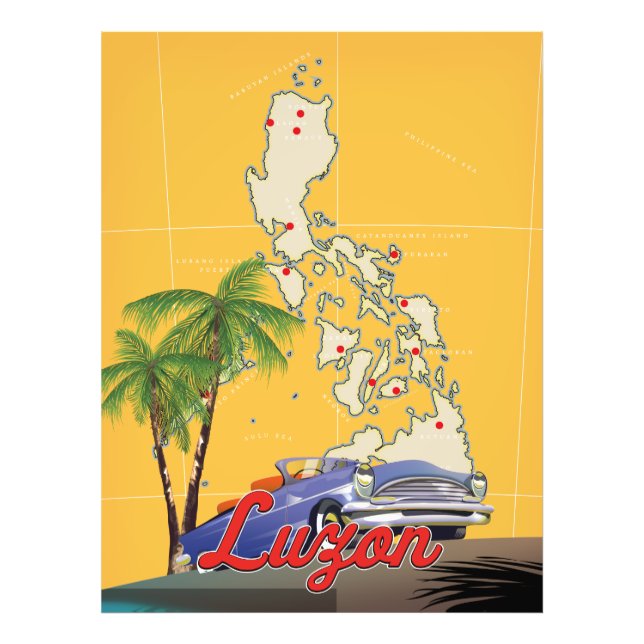 Foto Cartaz de viagem Luzon Filipinas (teste) (Frente)