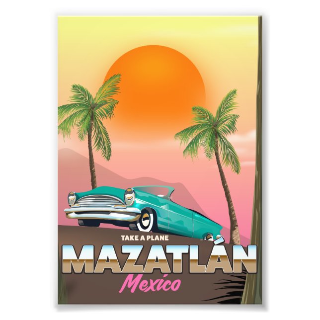 Foto cartaz de viagem Mazatlán México (Frente)