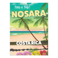 cartaz de viagem Nosara Costa Rica