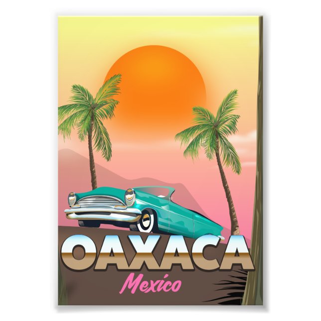 Foto cartaz de viagem Oaxaca México (Frente)