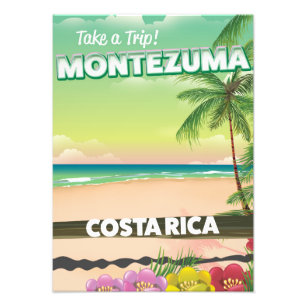 Foto Cartaz de viagem para a praia de Montezuma Costa R
