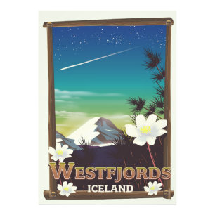 Foto Cartaz de viagem para Westfjords Islândia