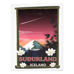 Foto cartaz de viagem Suðurland Islândia