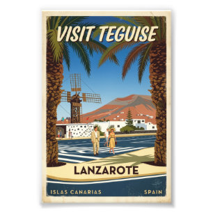 Foto Cartaz de Viagem Teguise Antigo Lanzarote Espanha