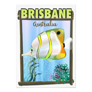 Foto Cartaz de viagem tropical de Brisbane Austrália