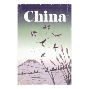 Foto Cartaz de Viagem Vintage China