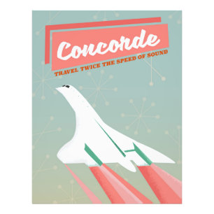 Foto Cartaz de viagem vintage do Concorde