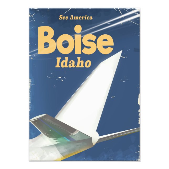 Foto cartaz de voo Boise Idaho (Frente)