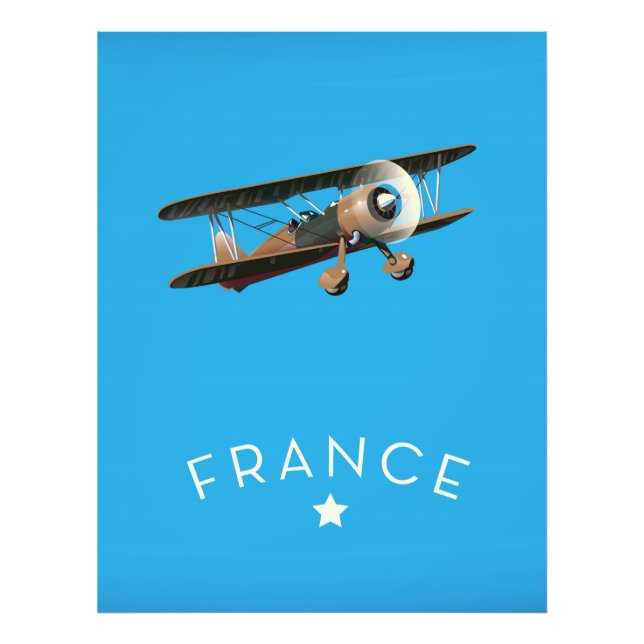 Foto Cartaz de voo vintage da França (Frente)