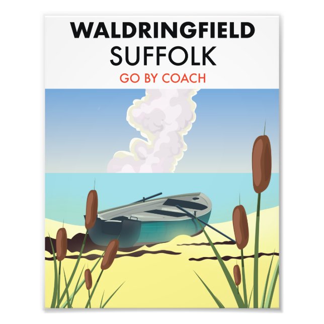 Foto Cartaz de Waldringfield Suffolk. Ímã (Frente)