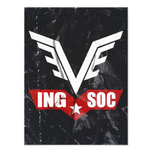 Foto Cartaz do Logotipo do Partido INGSOC de 1984