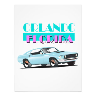 Foto Cartaz dos anos 80 de Orlando Flórida