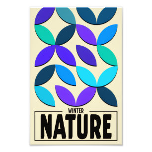 Foto Cartaz Minimalista da Natureza – Arte Botânica de