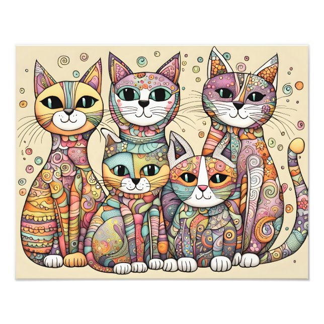 Foto cartaz para acalmar gatos (Frente)