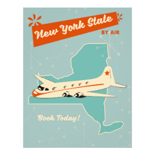 Foto Cartaz retro do Estado de Nova York.