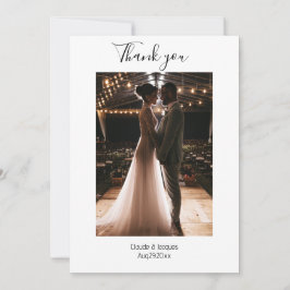 Foto: Cartões de agradecimentos de Casamento Simpl