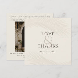 Foto: Cartões de agradecimentos plano de casamento