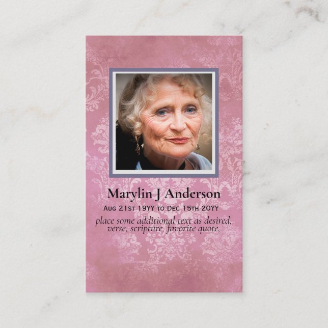 Foto: Cartões de Oração Memorial Celebração da Vid (Frente)