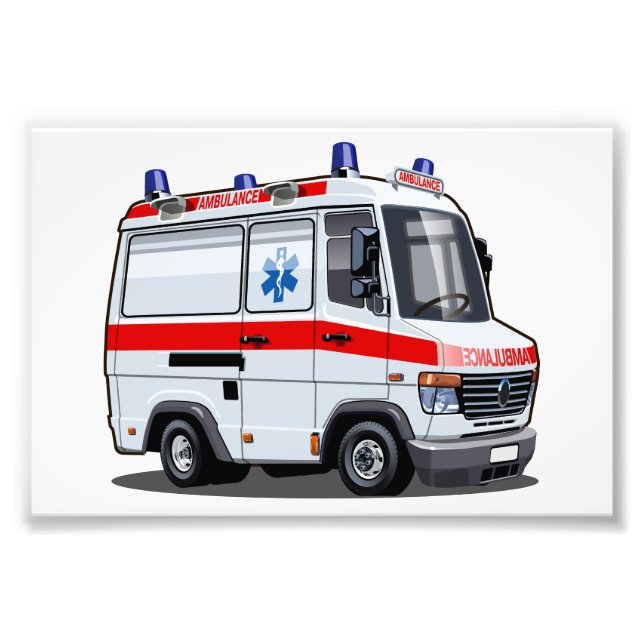 Foto Cartoon Ambulance Car (Frente)