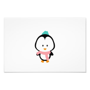 Foto Cartoon de pinguim bonito