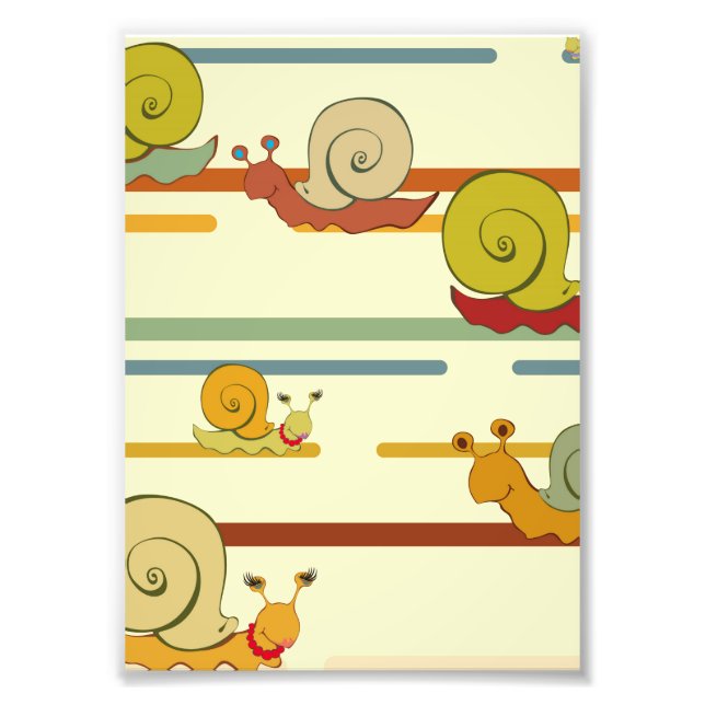 Foto Cartoon Snail Race (Frente)