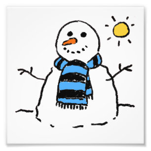 Foto Cartoon Snowman