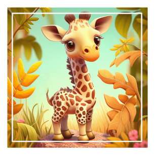 Foto Cartoon Tropical Cachorinha Girafa