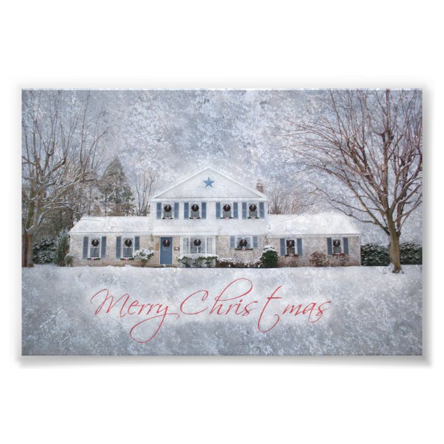 Foto Casa russa do País da Neve Primitiva de inverno (Frente)