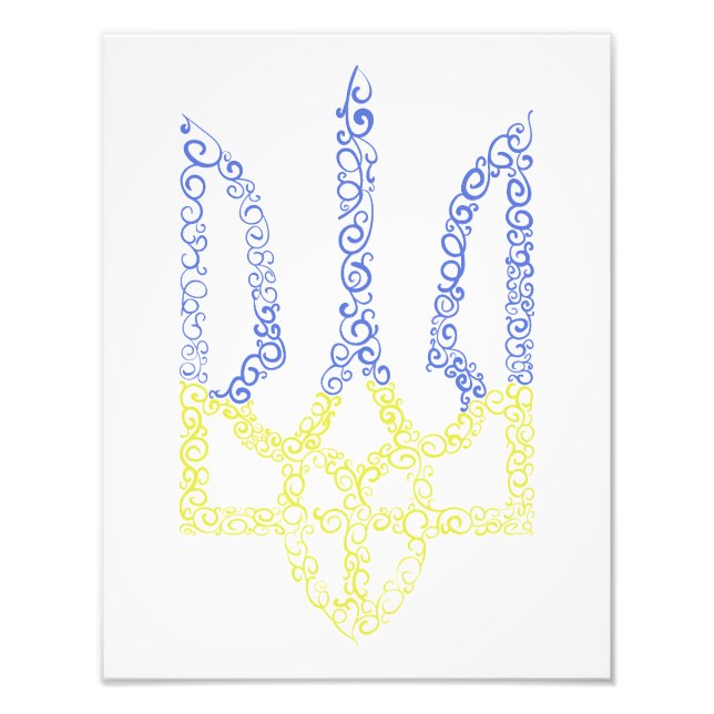 Foto Casaco da Ucrânia do modelo espiral tridente de ar (Frente)