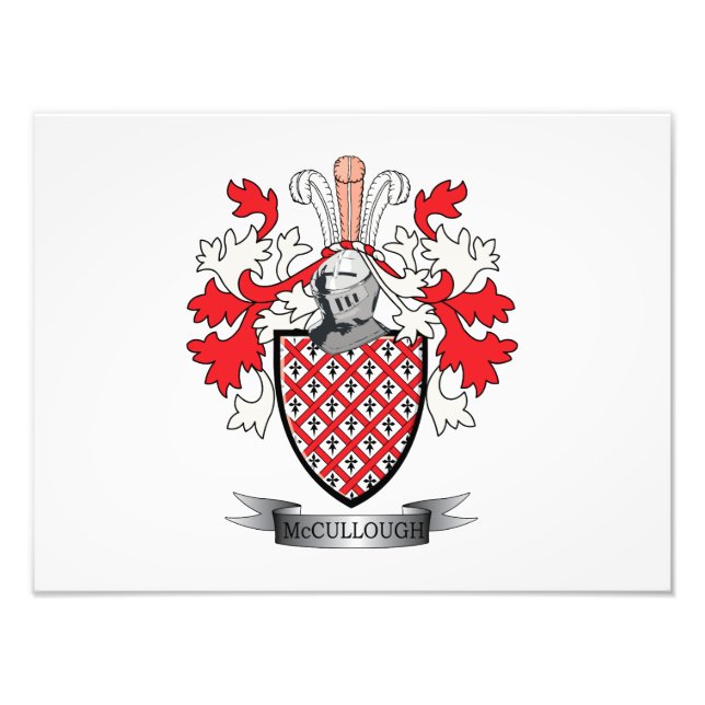 Foto Casaco de armas da McCullough Family Crest (Frente)