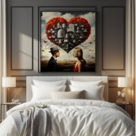 Foto Casal no Amor Surrealismo