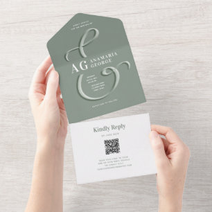Foto Casamento E comercial Ampersand Verde Salvia
