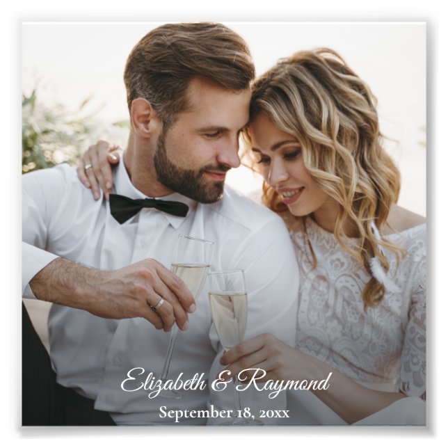 Foto Casamento Personalizado Moderno (Frente)