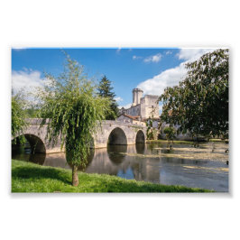 Foto Castelo de Bourdeilles e Ponte de Pedra, França