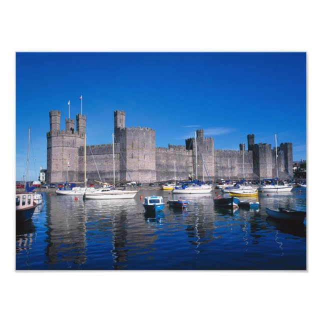 Foto Castelo de Caernarfon, Gwynedd, País de Gales (Frente)