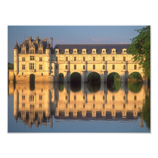 Foto Castelo de Chenonceau, Rio Cher, Loir-et-Cher, (Frente)