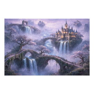 Foto Castelo de Fantasia Paisagem Surrealista Azul Lava