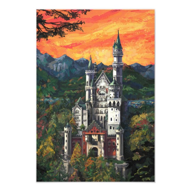 Foto Castelo Schloss Neuschwanstein (Frente)