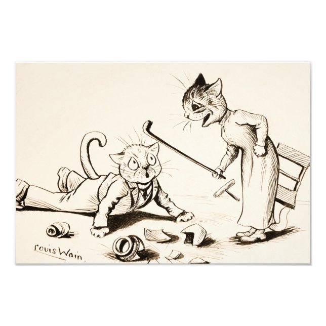 Foto Cat Life por Louis Wain (Frente)