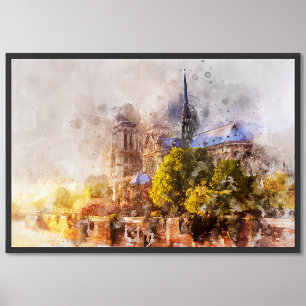 Foto Catedral de Notre Dame de Pintura em Água