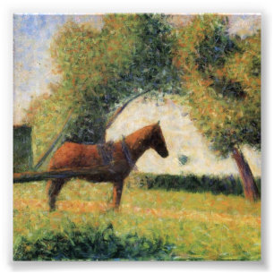 Foto Cavalo e Carrinho por Georges Seurat