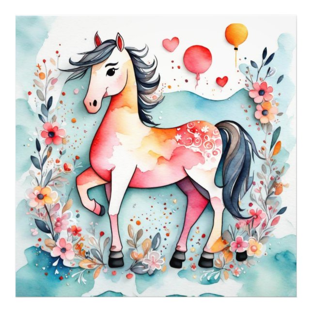 Foto Cavalo floral (Frente)