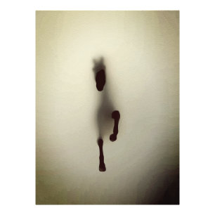 Foto Cavalo Minimalista Abstrato Emergindo da Névoa