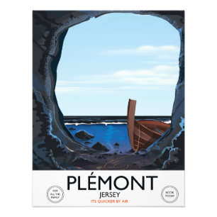 Foto Cavernas de Plémont, Jersey cartaz de viagem vinta